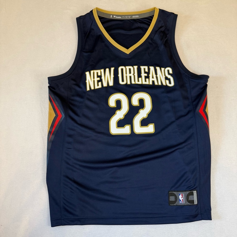 Derik Queen New Orleans Pelicans Fanatics Fast Break Jersey Navy Icon Edition L - Picture 8 of 8